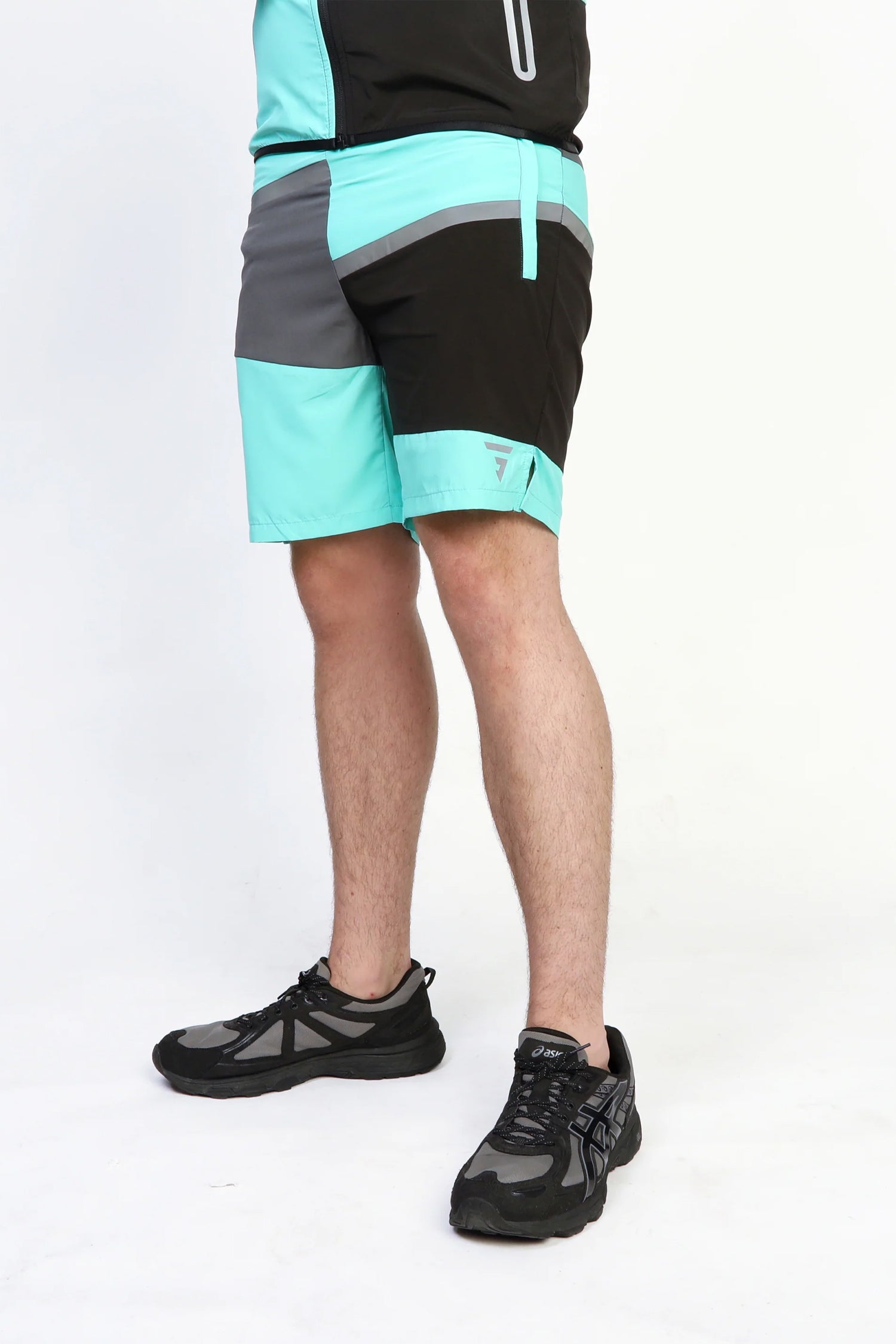GRIID Panel Shorts - Black/Onyx/Mint