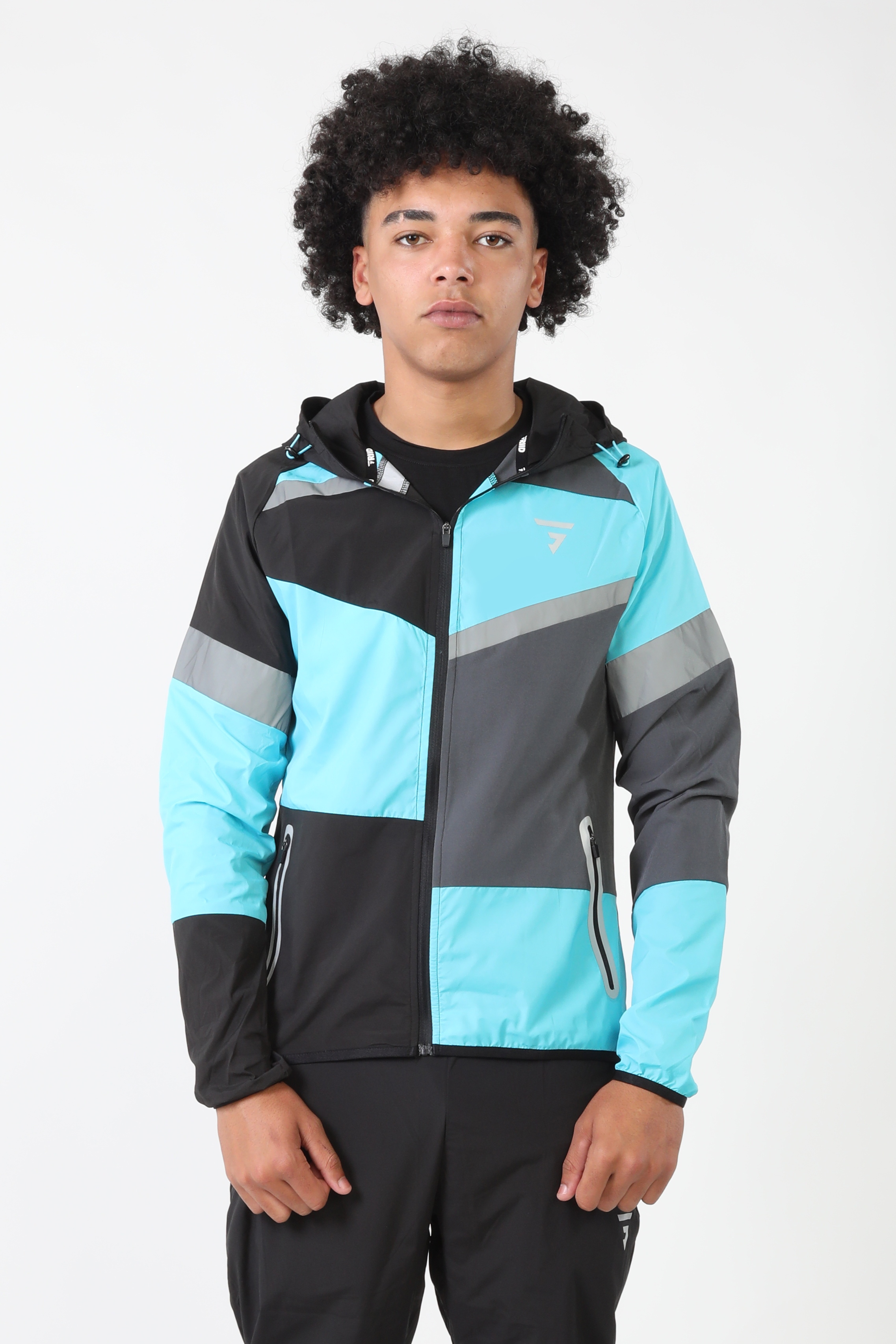 GRIID Panel Jacket - Black/Onyx/Blue