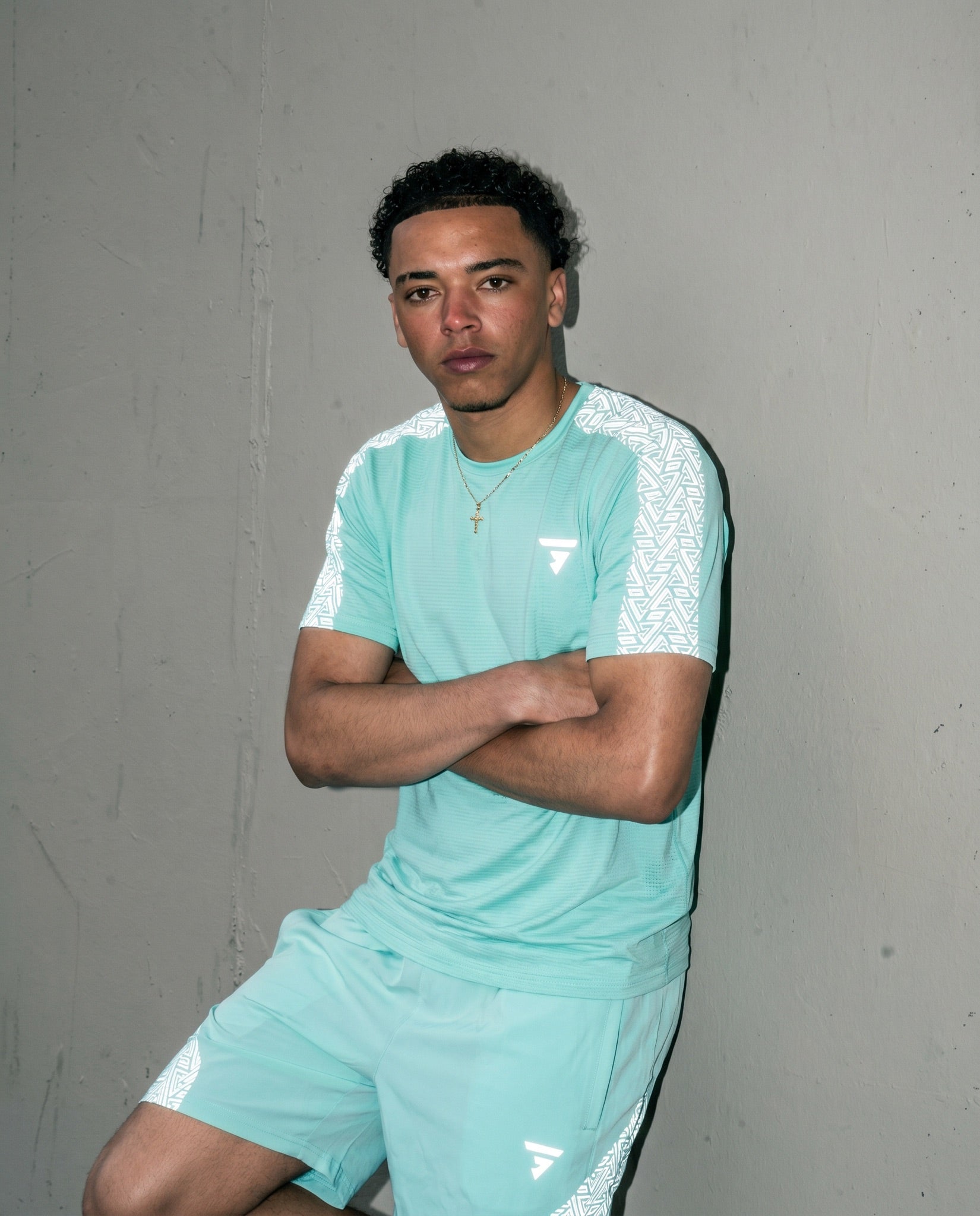 Motion Tee - Polar Aqua