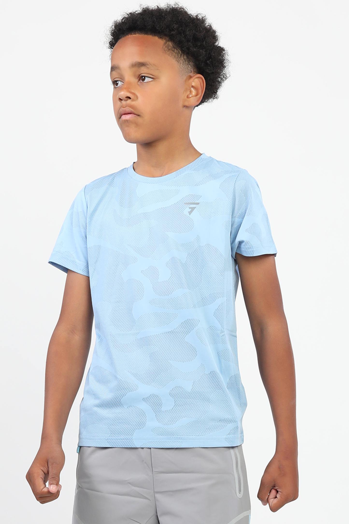 Junior Camo Tee - Blue