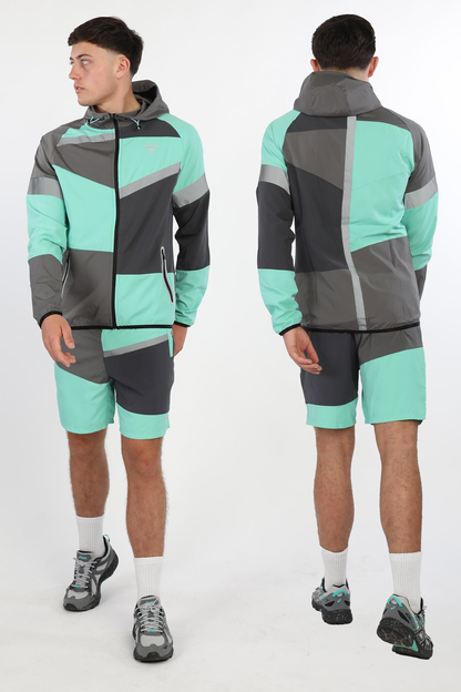 Panel Jacket - Onyx/Mint