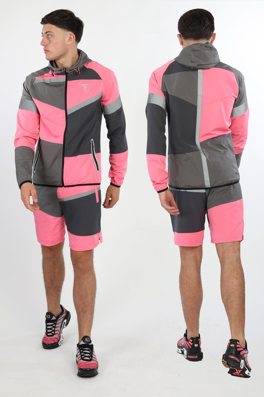 Panel Jacket - Onyx/Pink