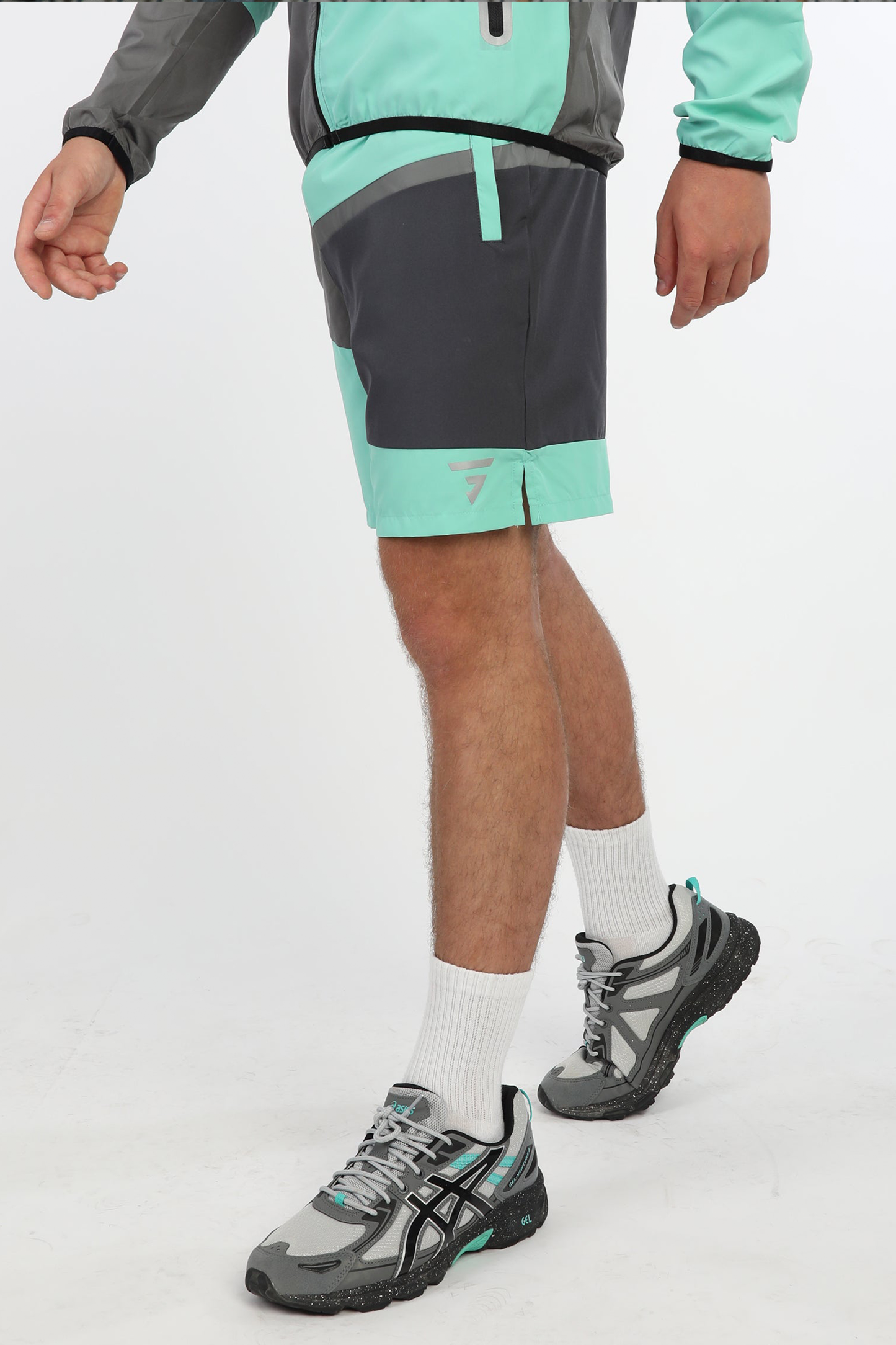 Panel Shorts - Onyx/Mint