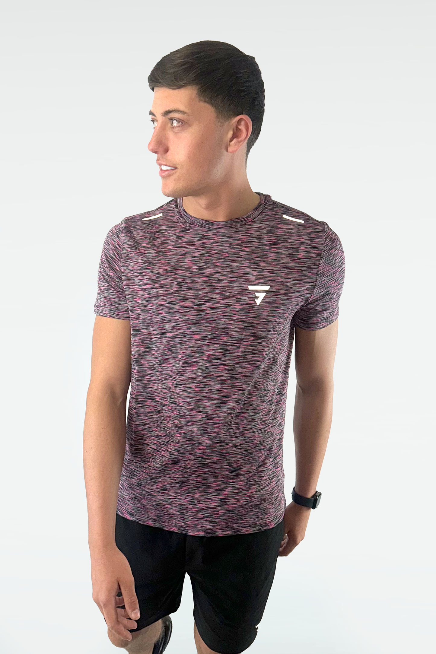 Static Tee - Black/Pink