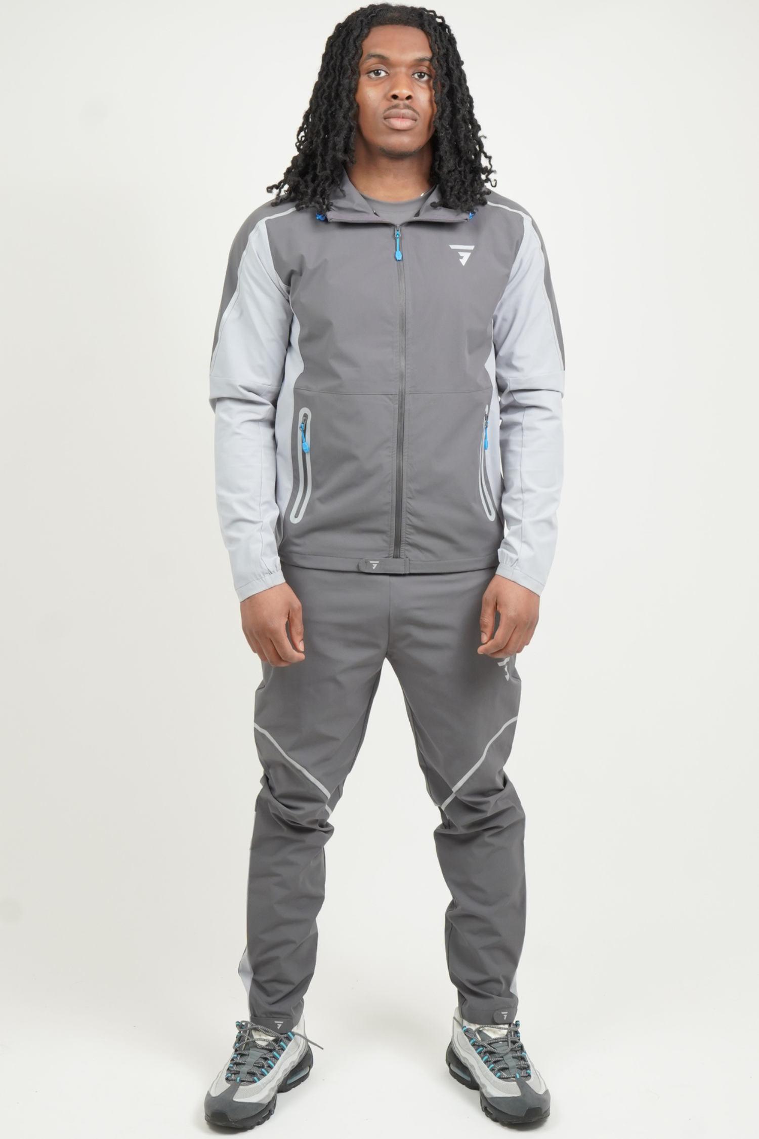 GRIID Reflect Jacket - Dark Grey/Light Grey/Blue