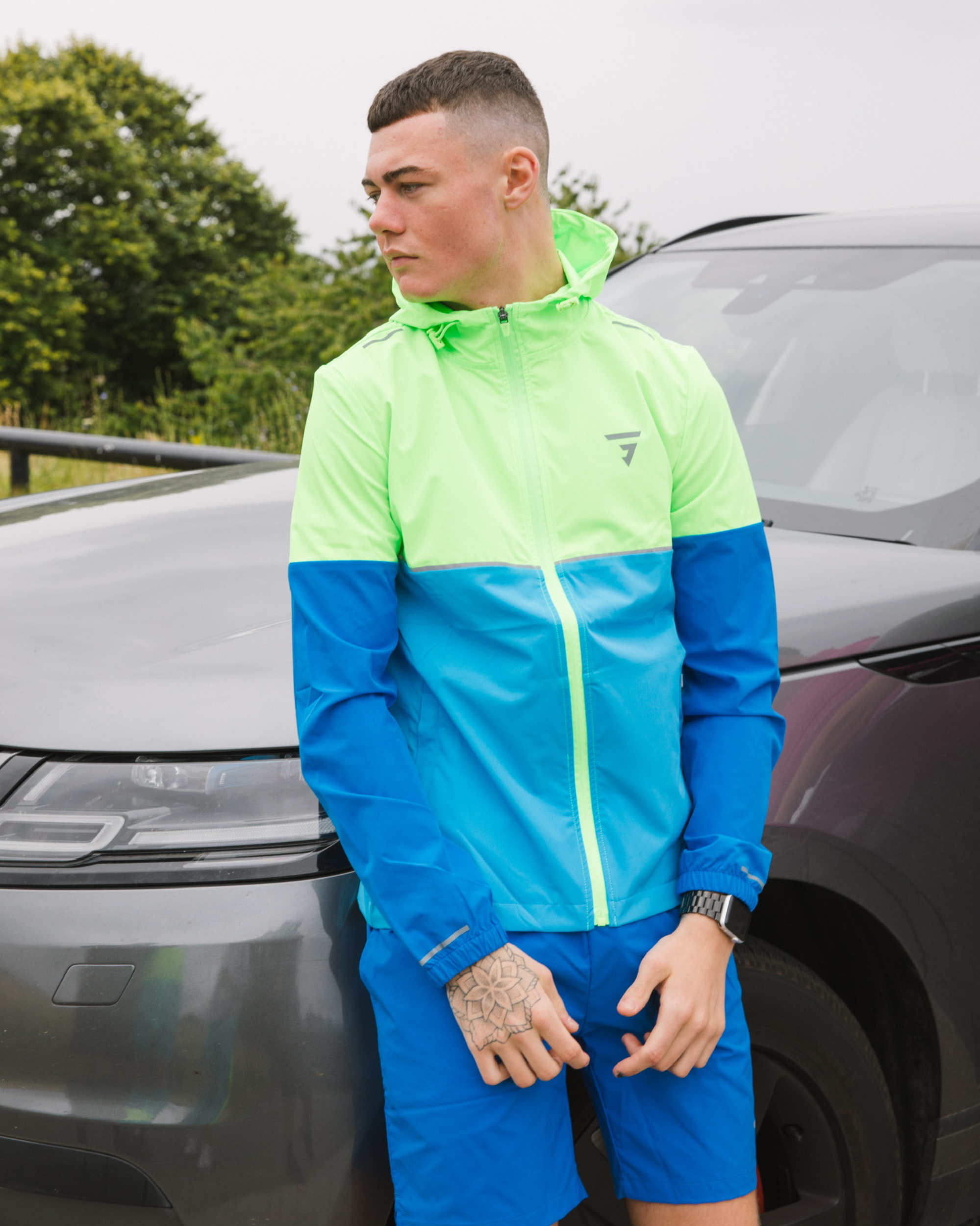 GRIID Ventus Windrunner - Lime Green/Cerulean Blue