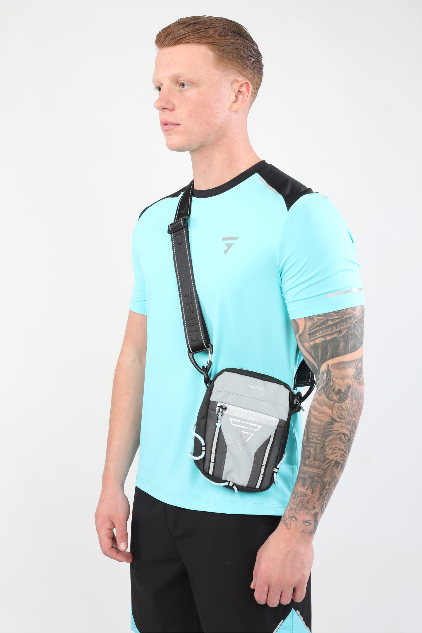 G Logo Sidebag - Grey/Blue