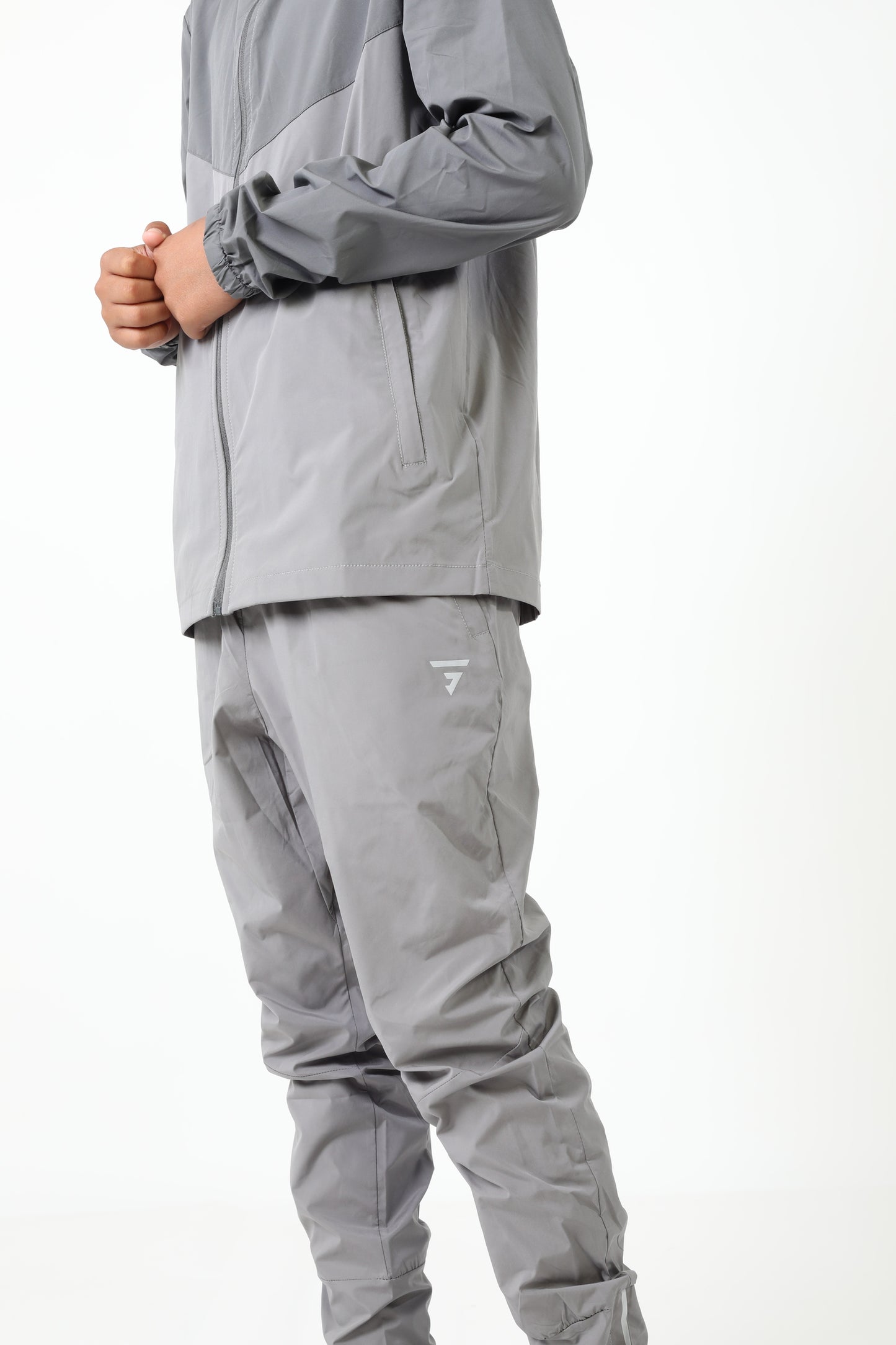 Junior Pinnacle Tracksuit - Grey/Slate