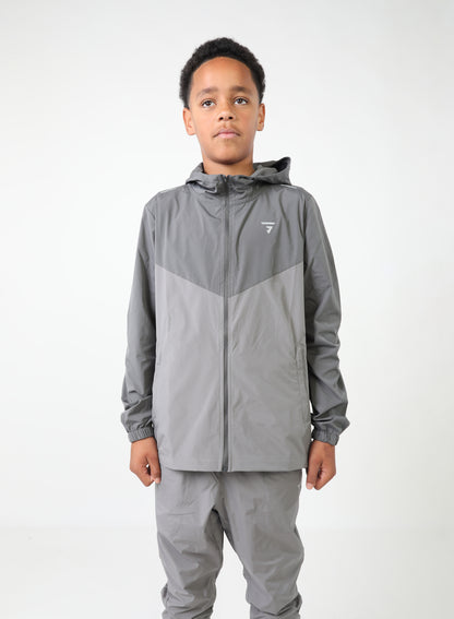 Junior Pinnacle Tracksuit - Grey/Slate