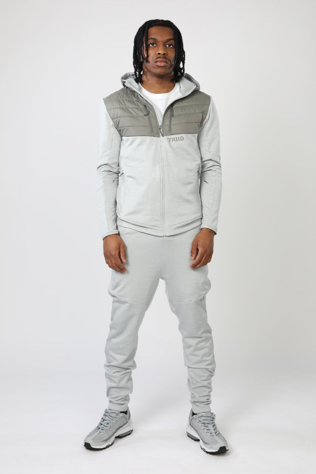 Radiant Hybrid Padded Jacket - Light Grey/Dark Grey