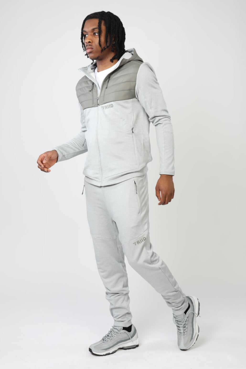 Radiant Hybrid Padded Jacket - Light Grey/Dark Grey