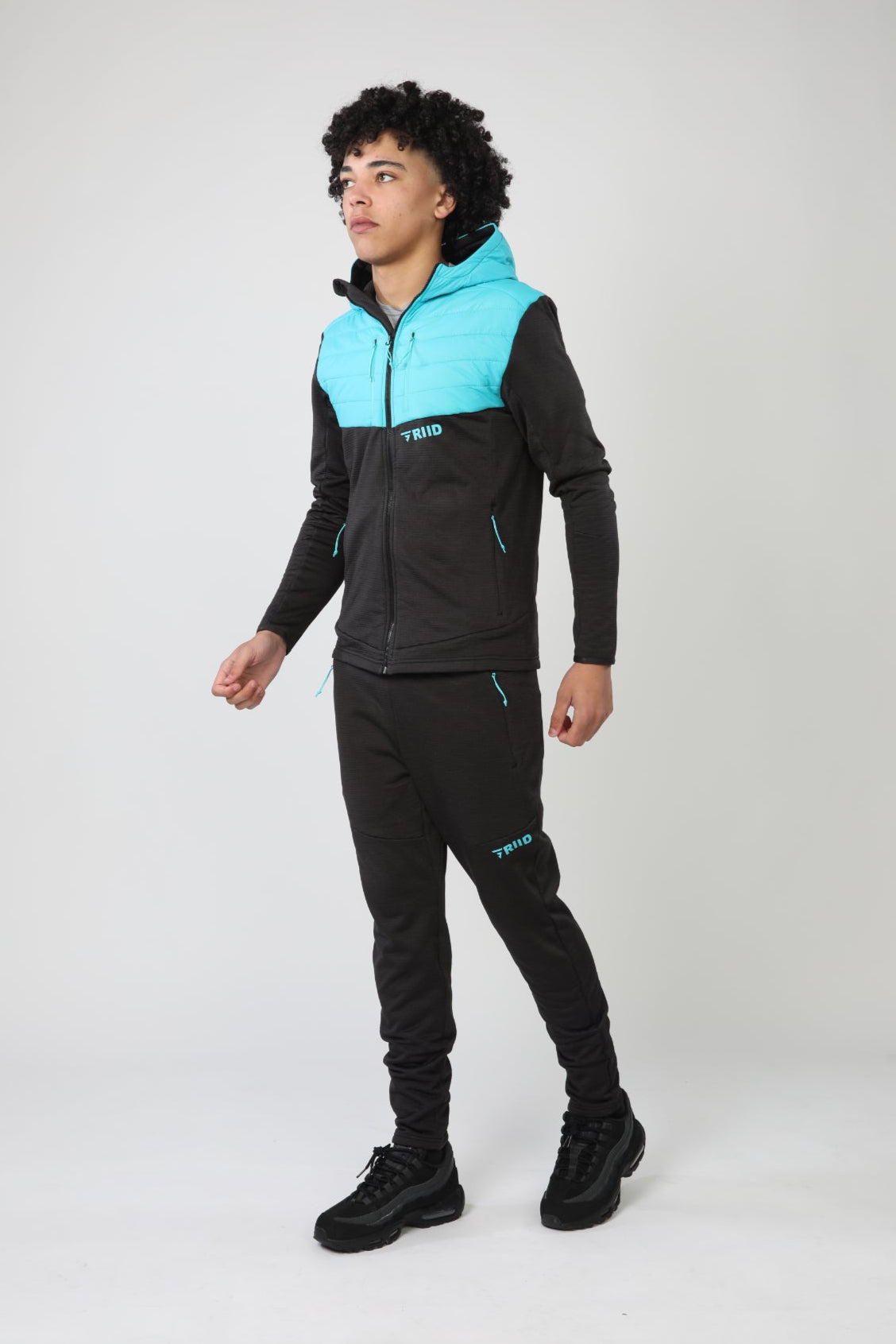 GRIID Radiant Hybrid Pant - Black/Fresh Blue