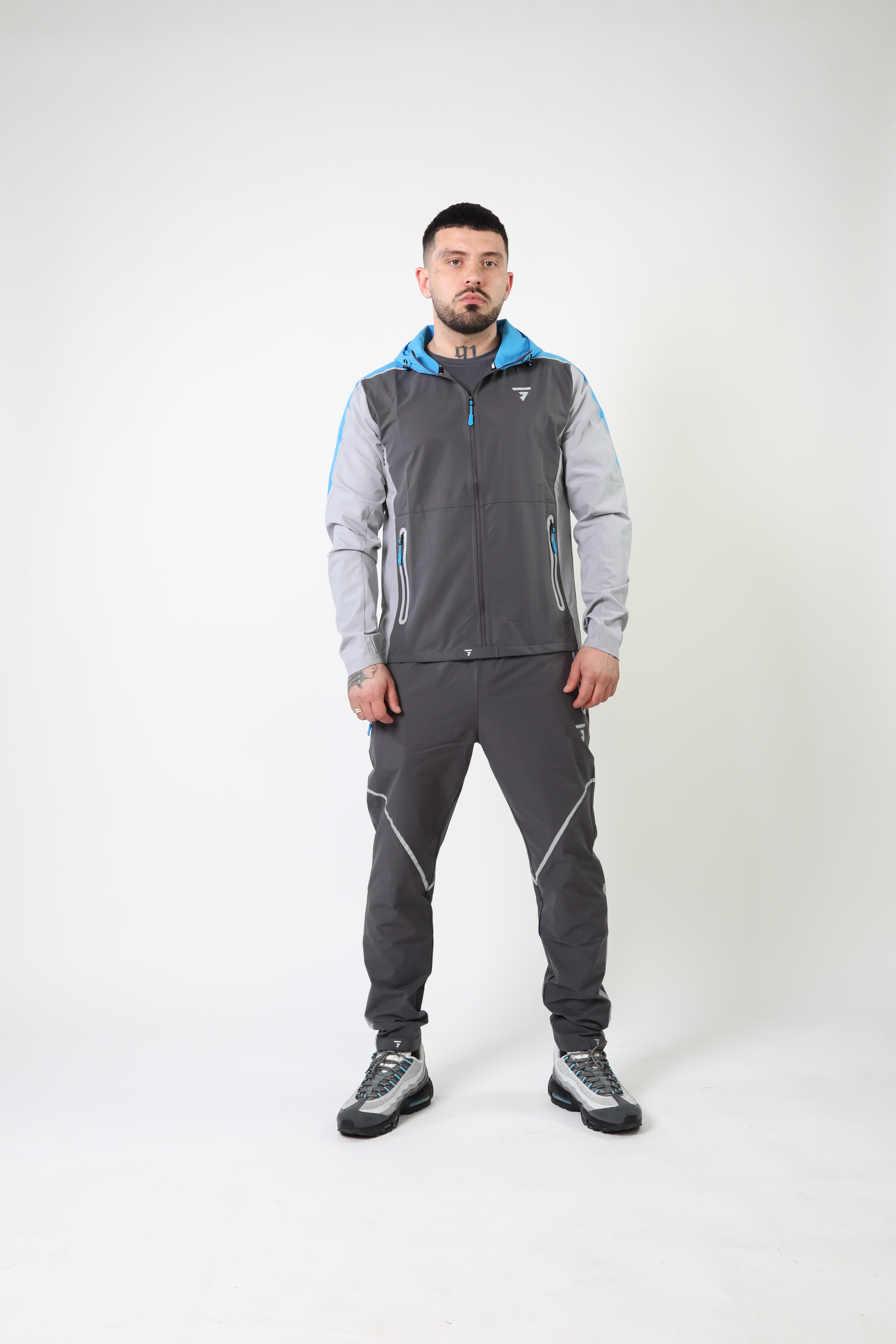 GRIID Reflect Jacket - Dark Grey/Light Grey/Blue