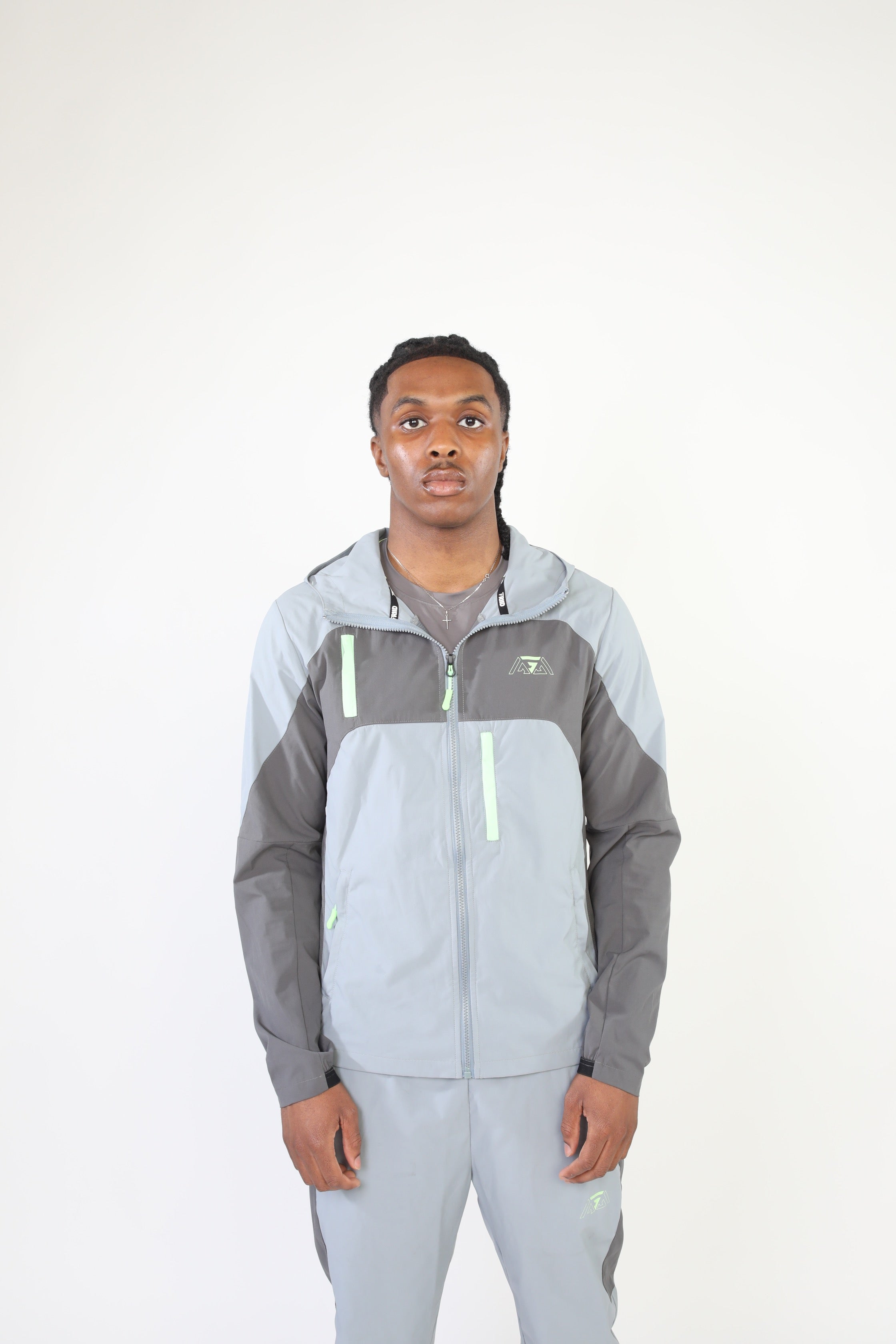 GRIID Ridge Jacket - Storm Grey/Charcoal/Surge Green