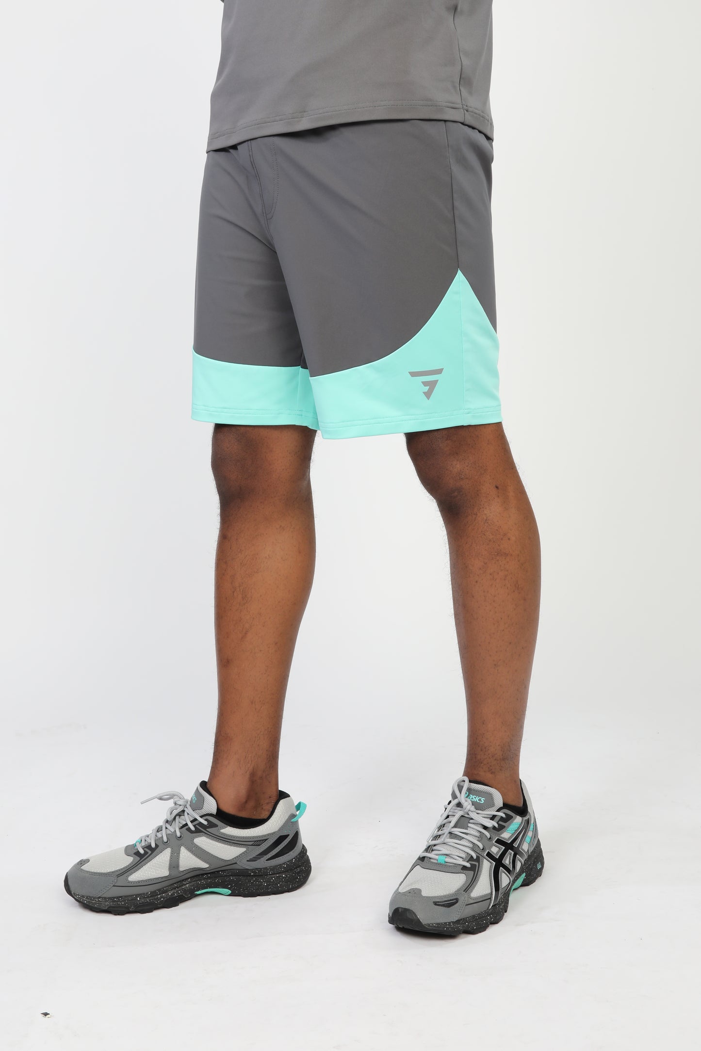 Glide Shorts - Iron Gate/Mint