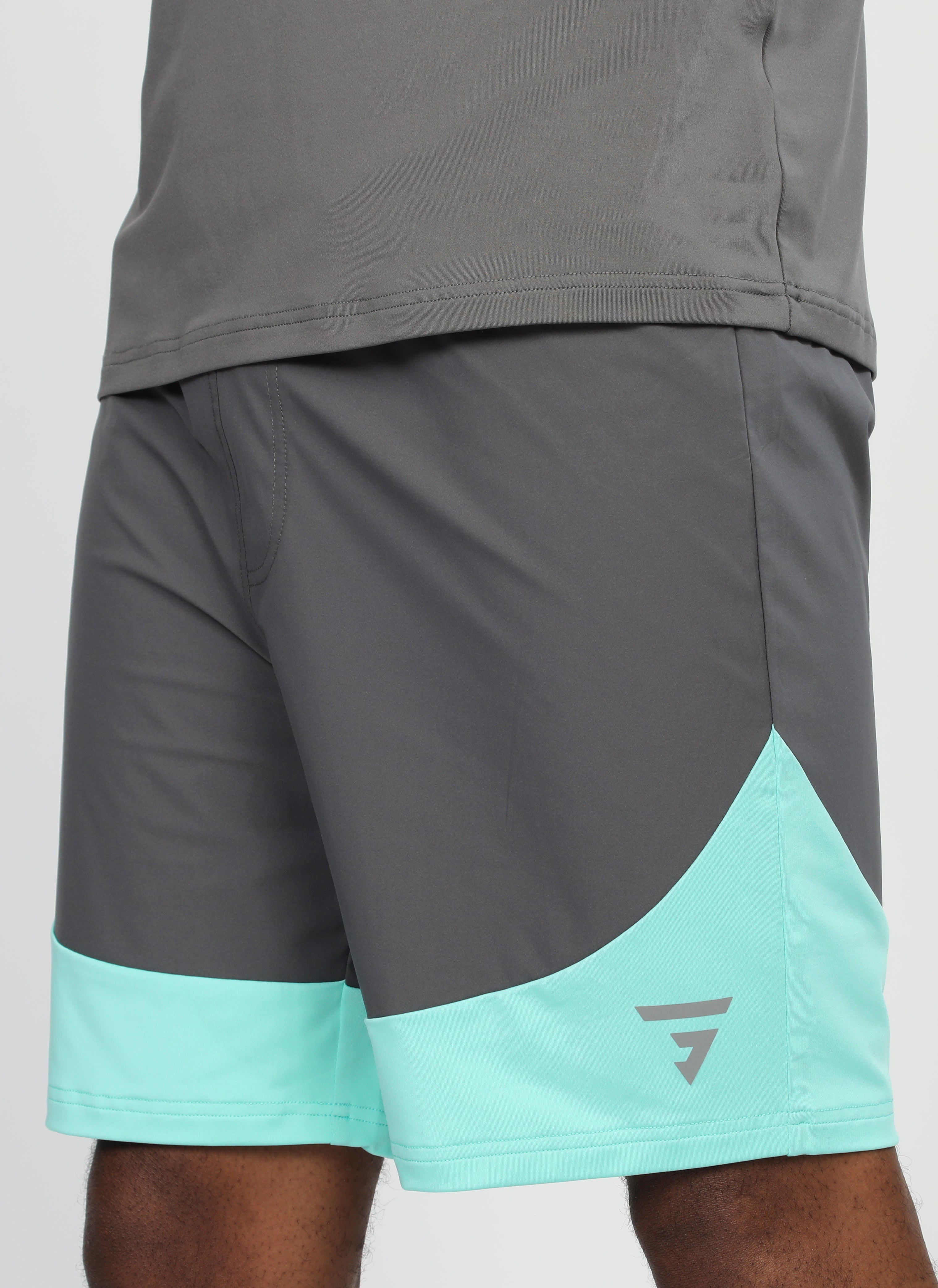 GRIID Glide Shorts - Iron Gate/Mint
