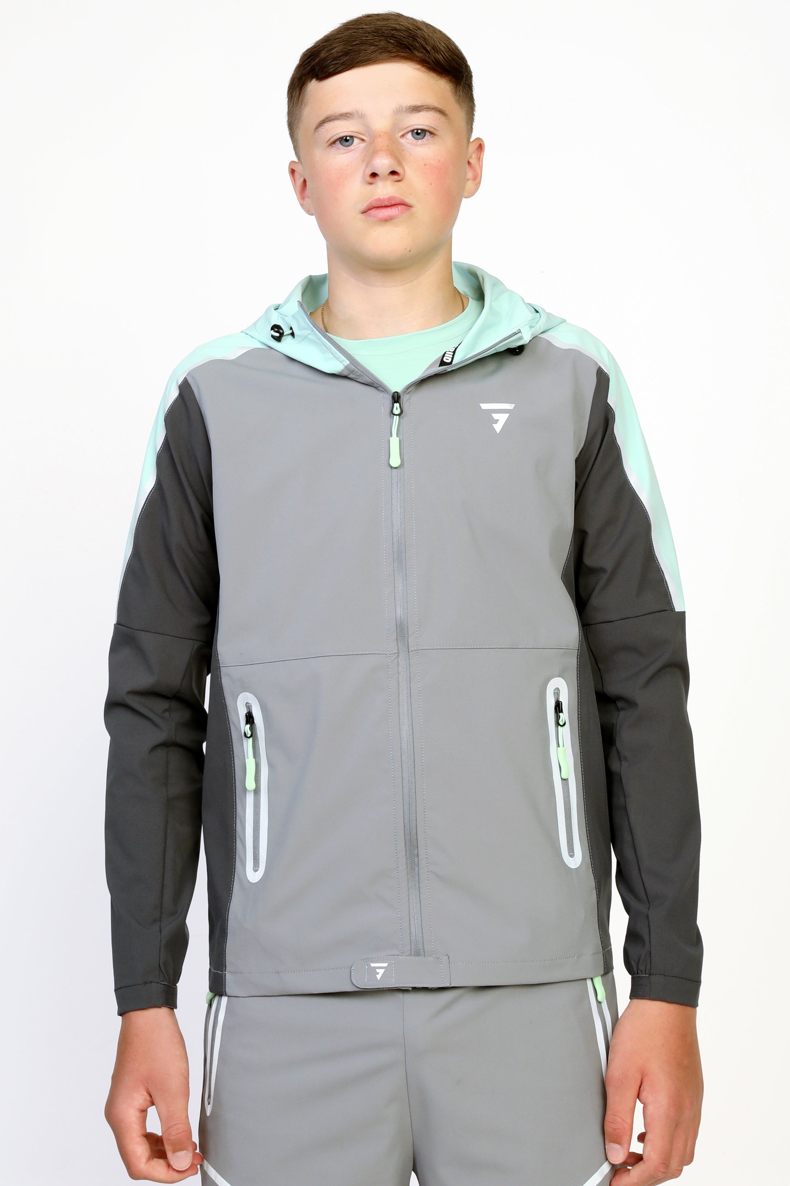 GRIID Junior Reflect Jacket - Clean Green