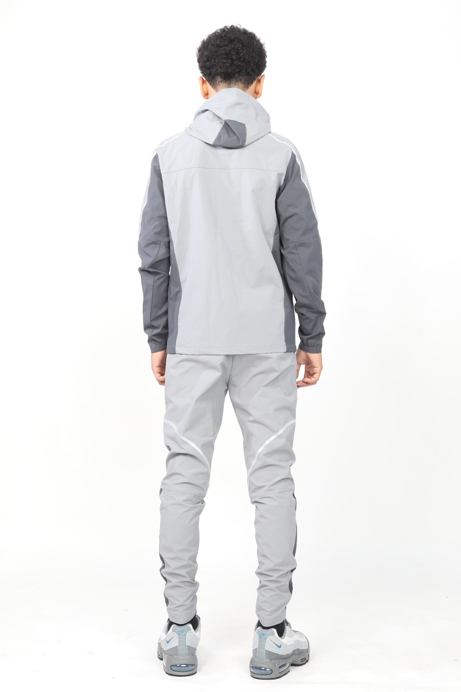 Junior Reflect Jacket - Light Grey/Dark Grey/Aqua Blue