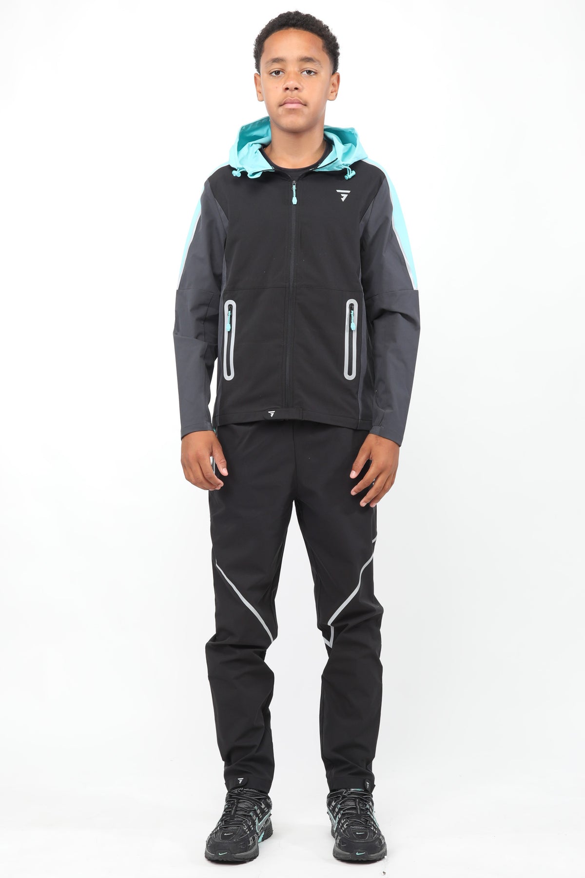 Junior Reflect Pant - Black/Slate Grey/Aqua