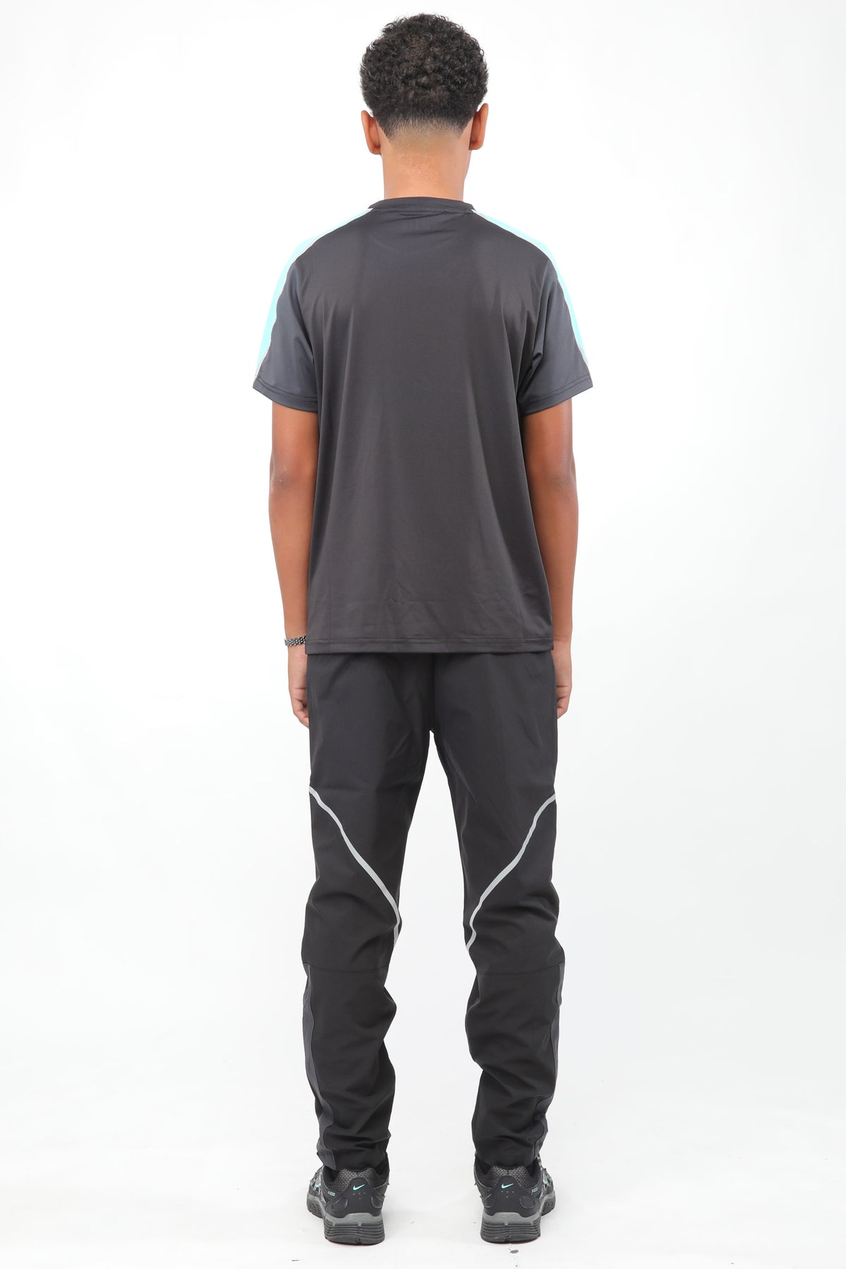 Junior Reflect Tee - Black/Slate Grey/Aqua