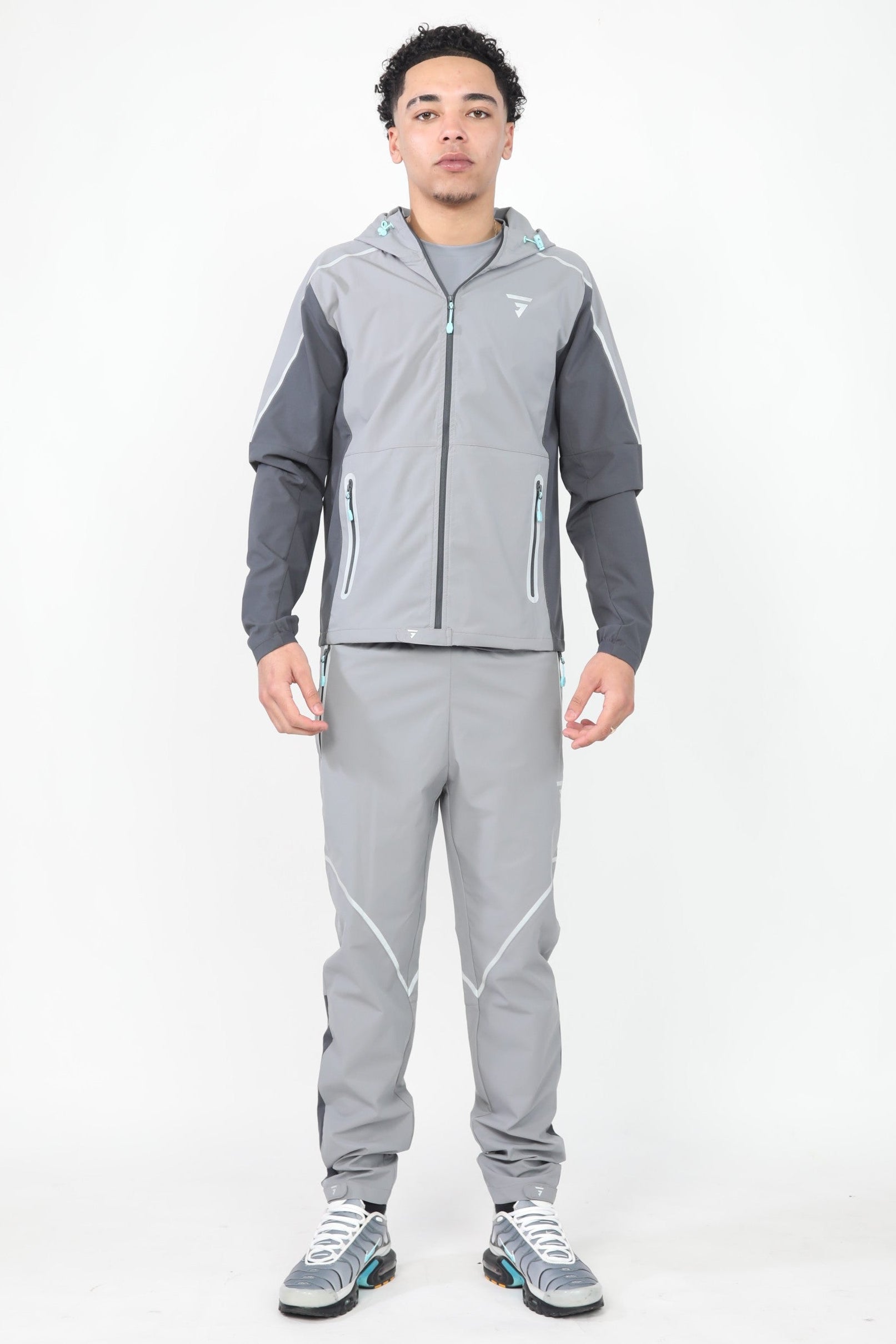 Reflect Jacket - Light Grey/Dark Grey/Aqua Blue