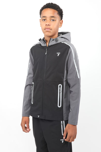 Junior Reflect Jacket - Black Carbon