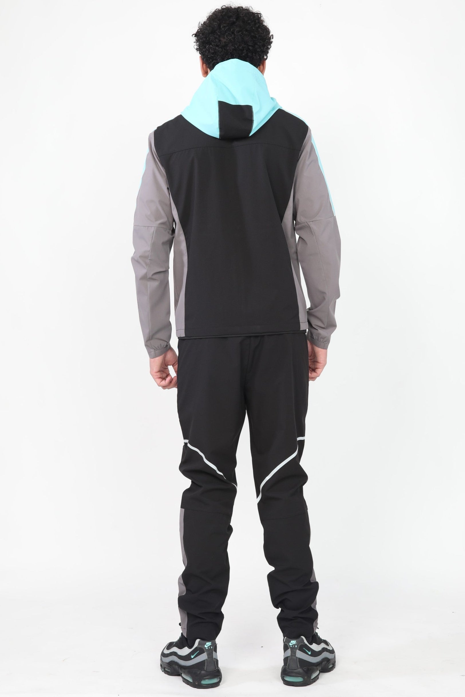 GRIID Reflect Jacket - Black/Slate Grey/Aqua