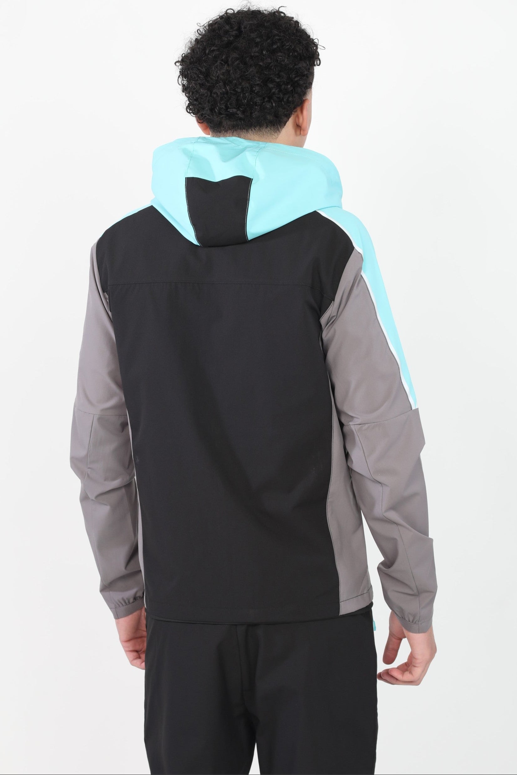 GRIID Reflect Jacket - Black/Slate Grey/Aqua