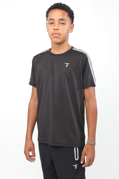 Junior Reflect Tee - Black Carbon