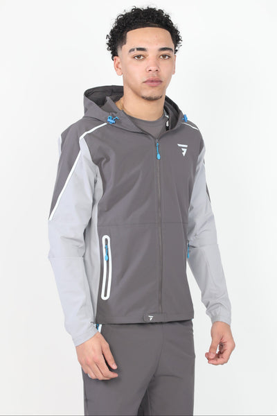 GRIID Reflect Jacket - Dark Grey/Light Grey/Blue