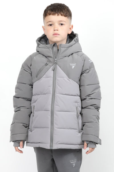 Junior Peak Puffer - Ultimate Grey