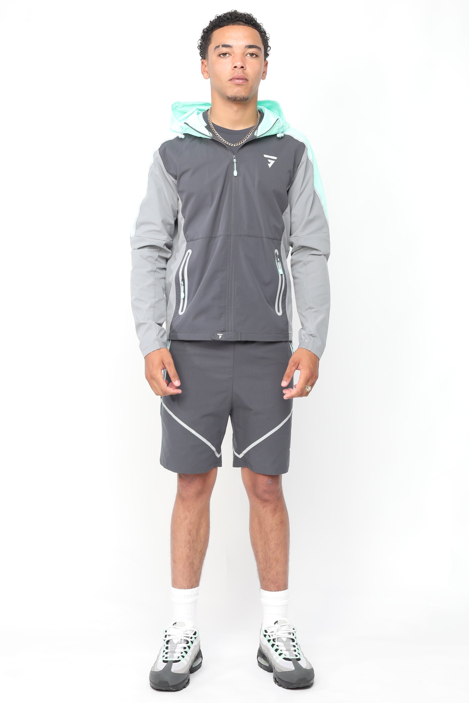 Reflect Shorts - Wolf Grey / Hyper Mint
