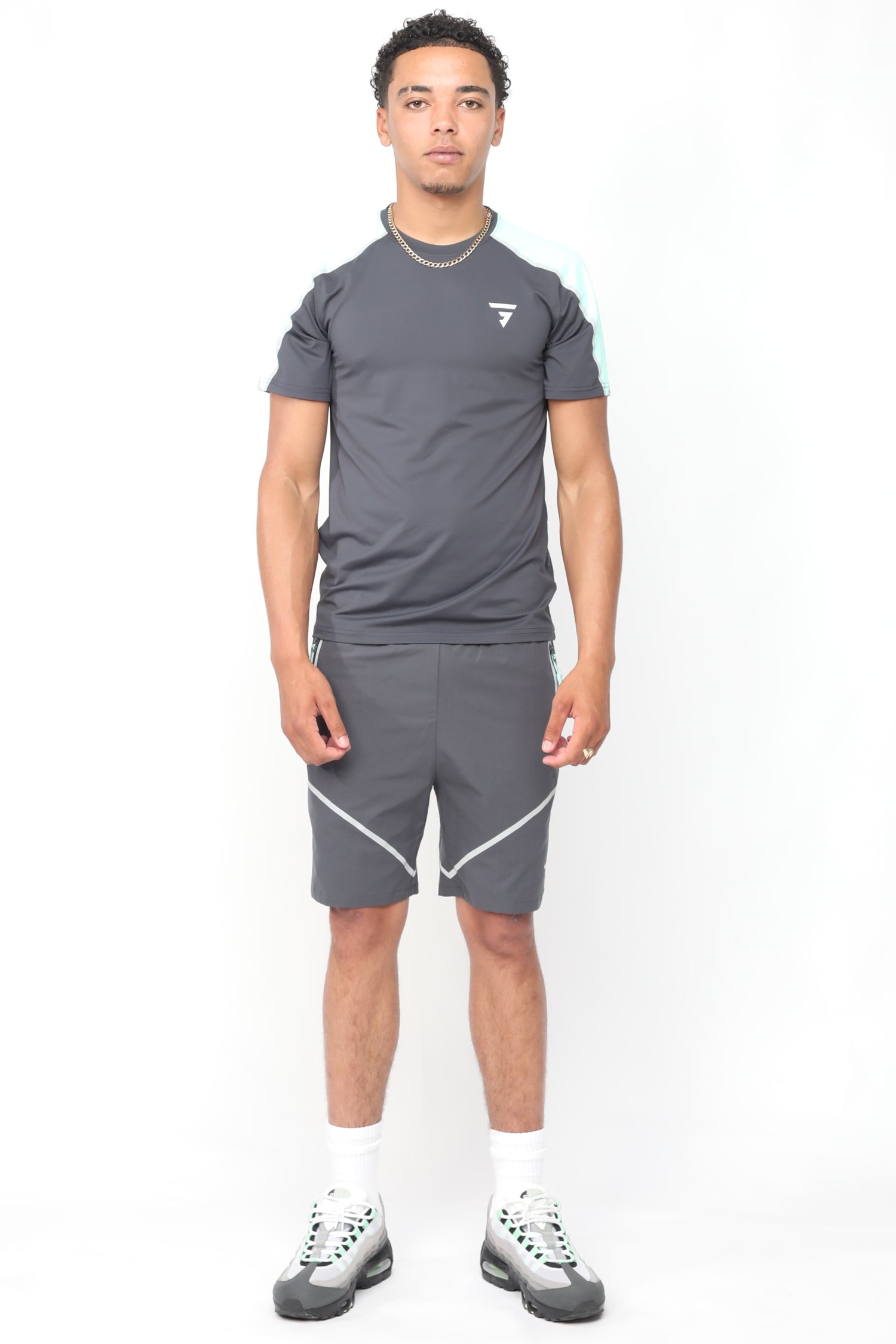 Reflect Tee - Wolf Grey / Hyper Mint