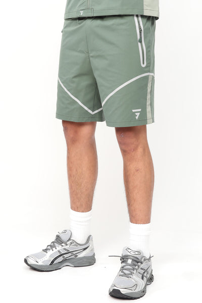 Reflect Shorts - Khaki/Forest Green