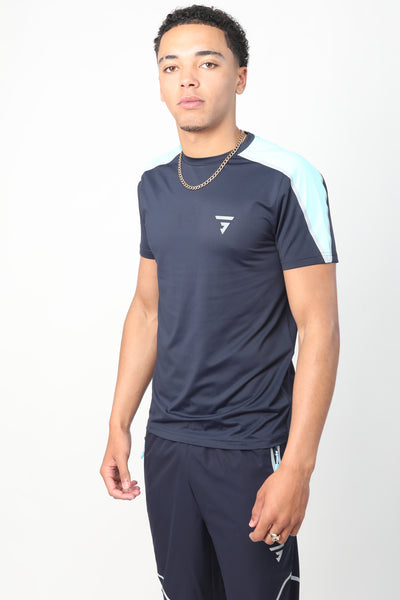 Reflect Tee - Navy/Grey/Blue