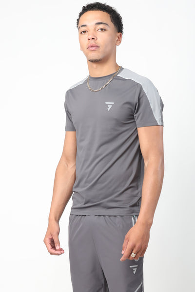 Reflect Tee - Dark Grey/Light Grey/Mint