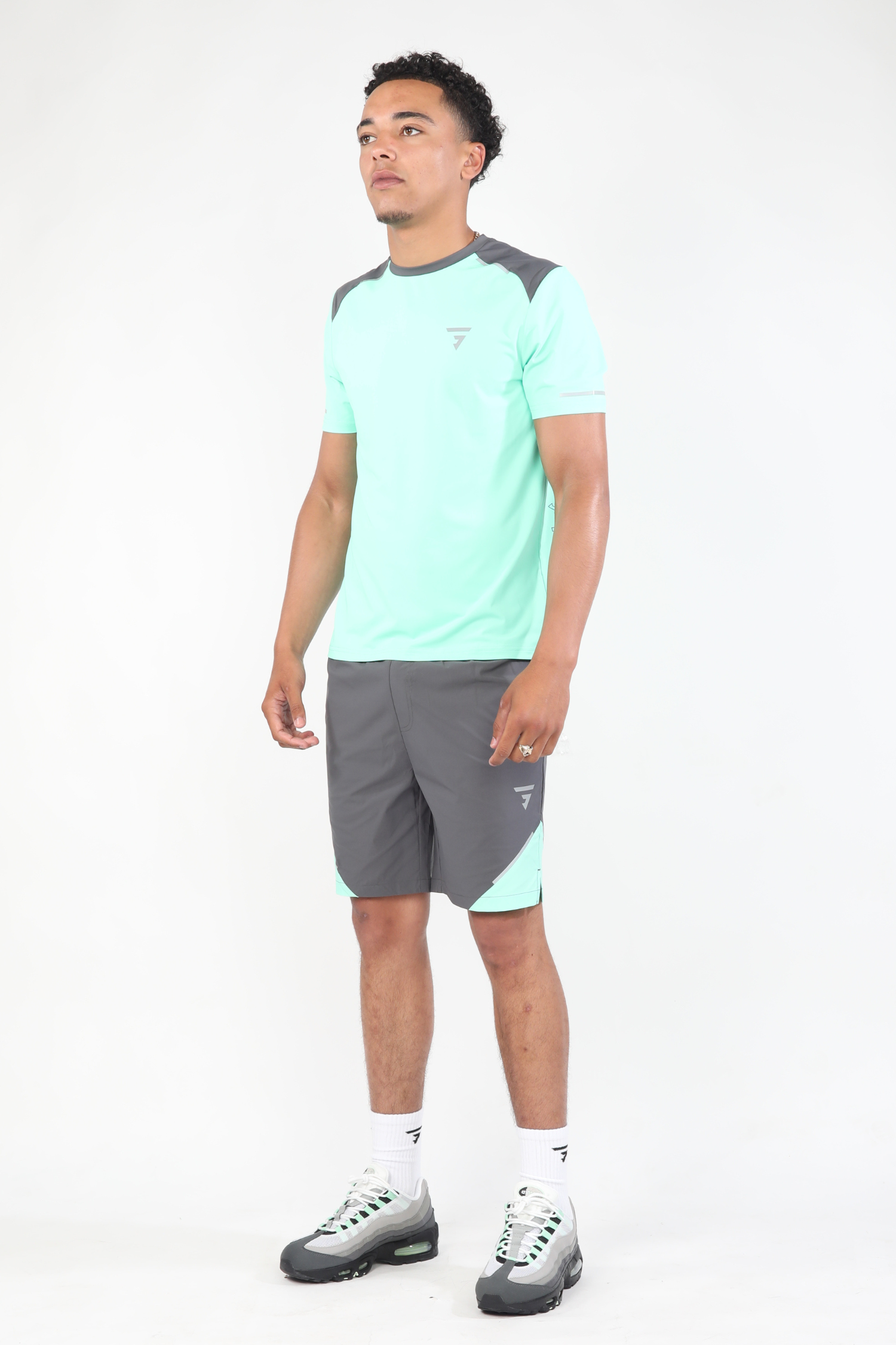 Fusion Tee - Mint/Grey