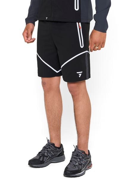 Reflect Shorts - Black/Asphalt/Red