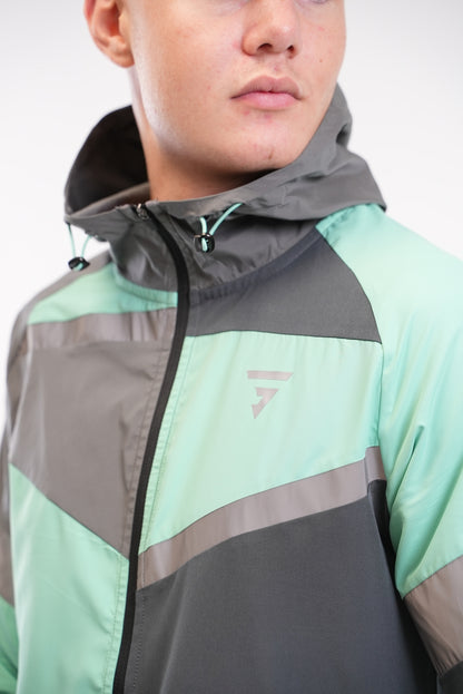 Panel Jacket - Onyx/Mint