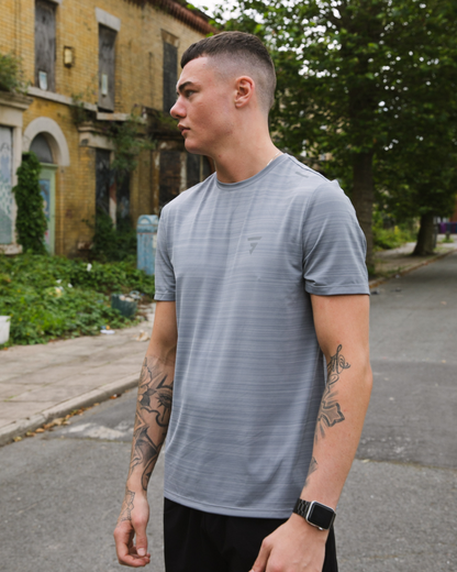 Flow Tee - Stone Grey