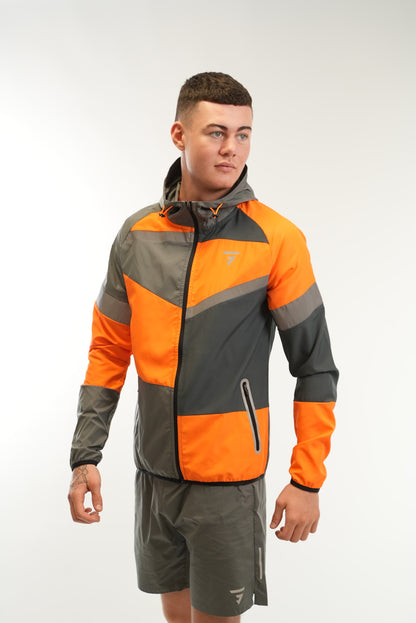 Panel Jacket - Onyx/Orange