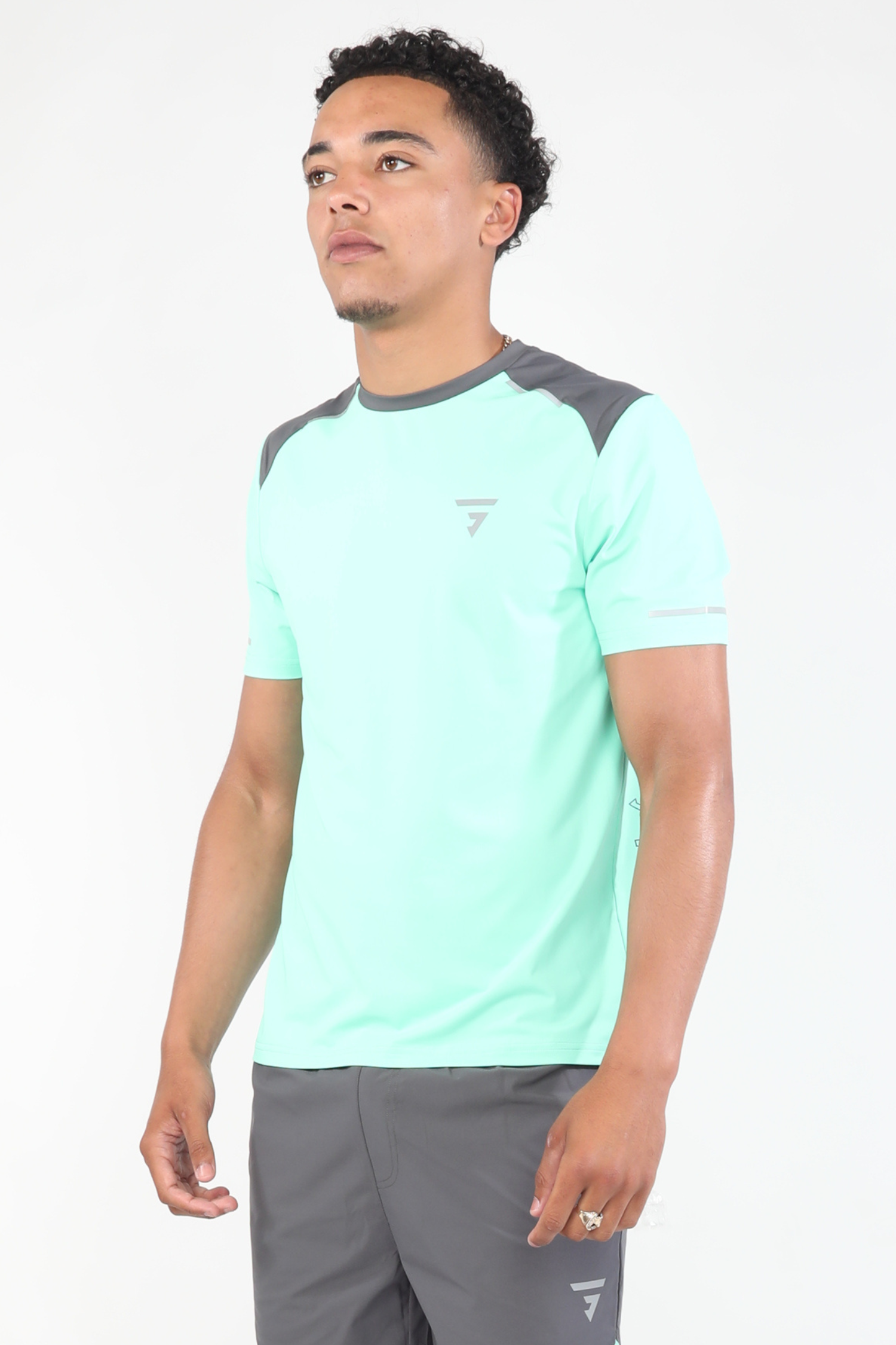 Fusion Tee - Mint/Grey