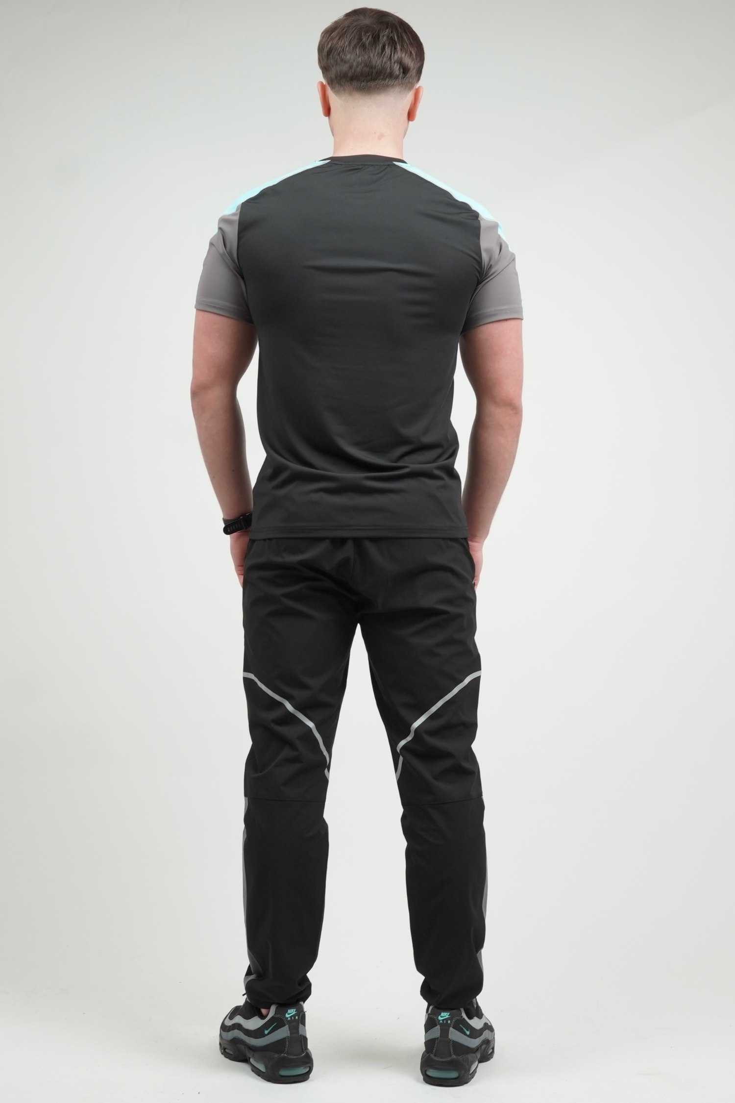 GRIID Reflect Tee - Black/Slate Grey/Aqua