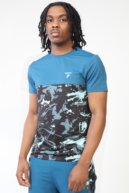 Camo Tee - Teal