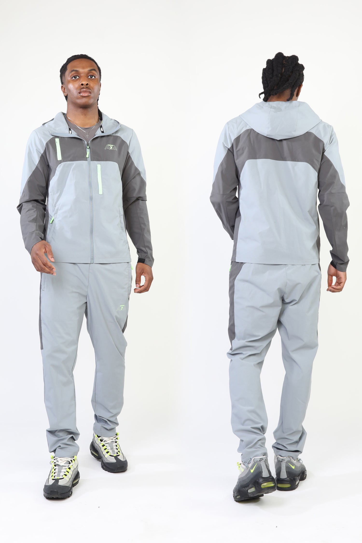 GRIID Ridge Jacket - Storm Grey/Charcoal/Surge Green