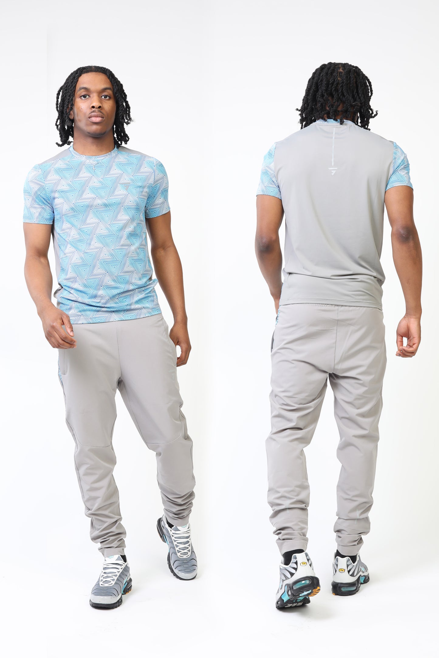 Prism Tee - Platinum Grey/Blue