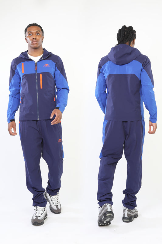 Ridge Jacket - Deep Navy/Midnight Blue/Orange