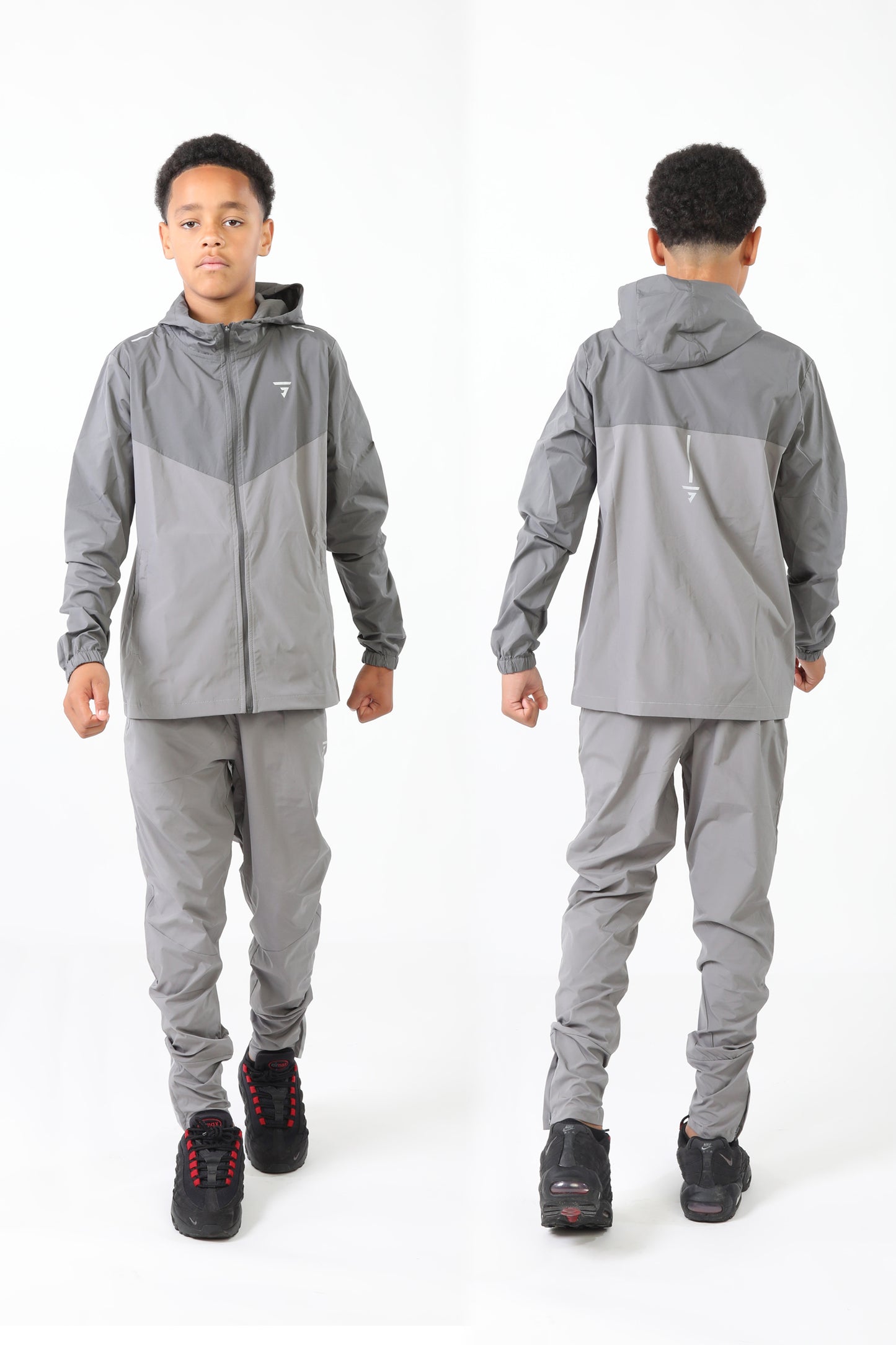 Junior Pinnacle Tracksuit - Grey/Slate