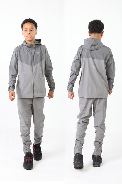 Junior Pinnacle Tracksuit - Grey/Slate