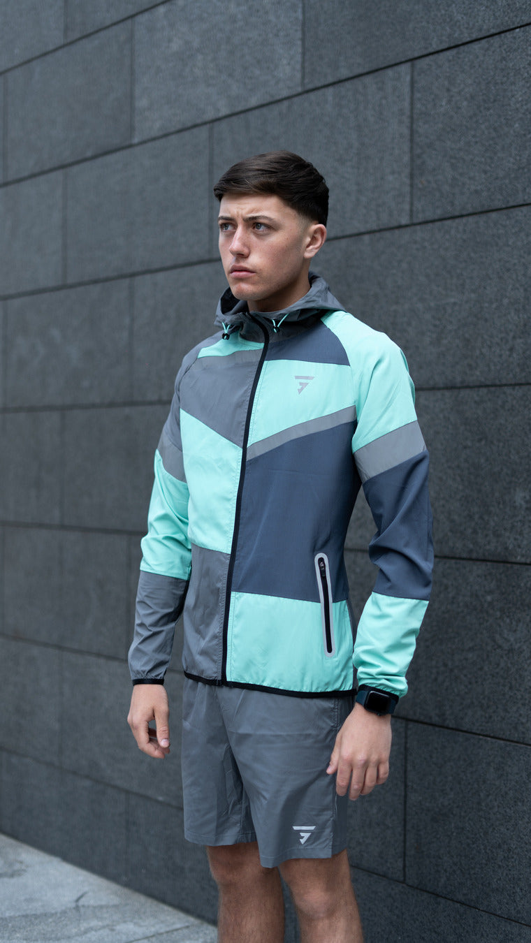 Panel Jacket - Onyx/Mint